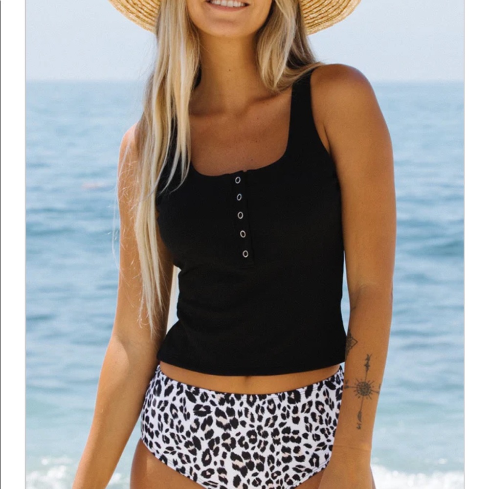 Swim crop top only